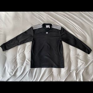 ADIDAS BLACK LONG SLEEVE JERSEY SHIRT
(Size Large)